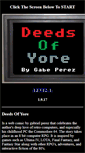 Mobile Screenshot of deedsofyore.com